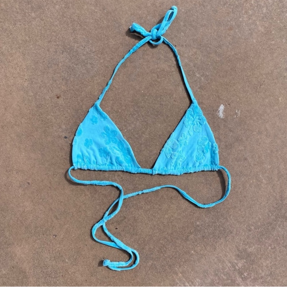 Frankies Bikinis Terry Triangle Top